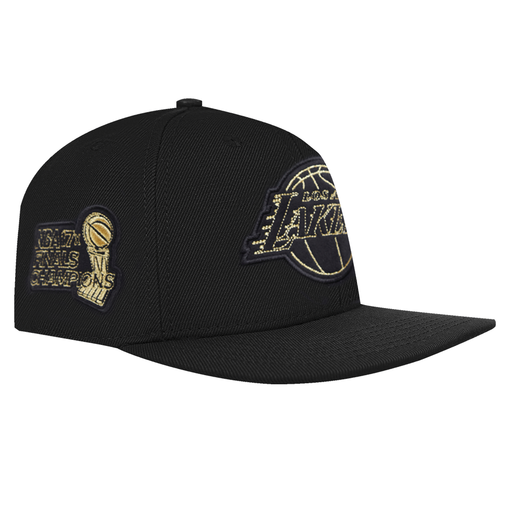 Black and gold lakers hat sales