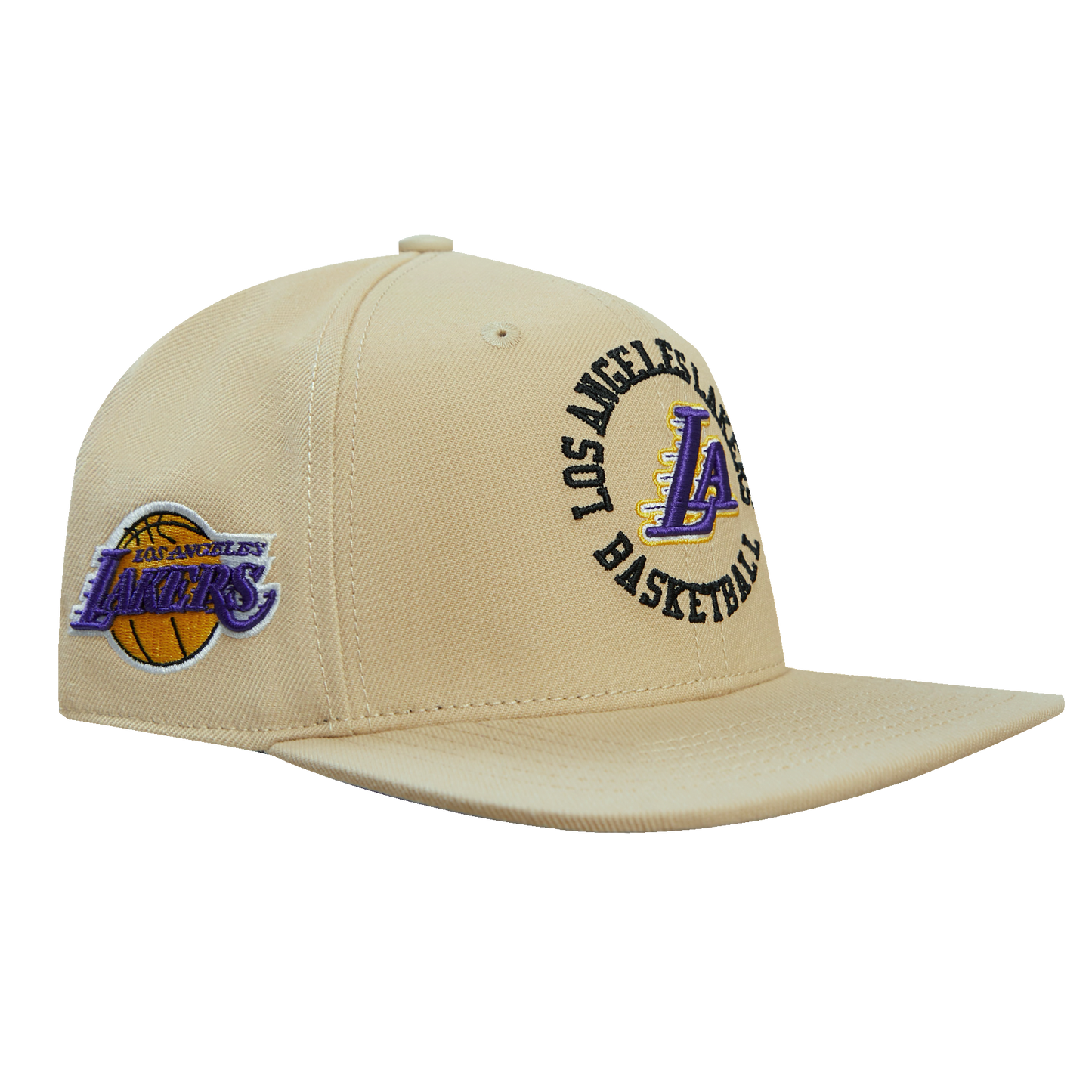 NBA LOS ANGELES LAKERS HYBRID UNISEX WOOL SNAPBACK HAT (KHAKI)