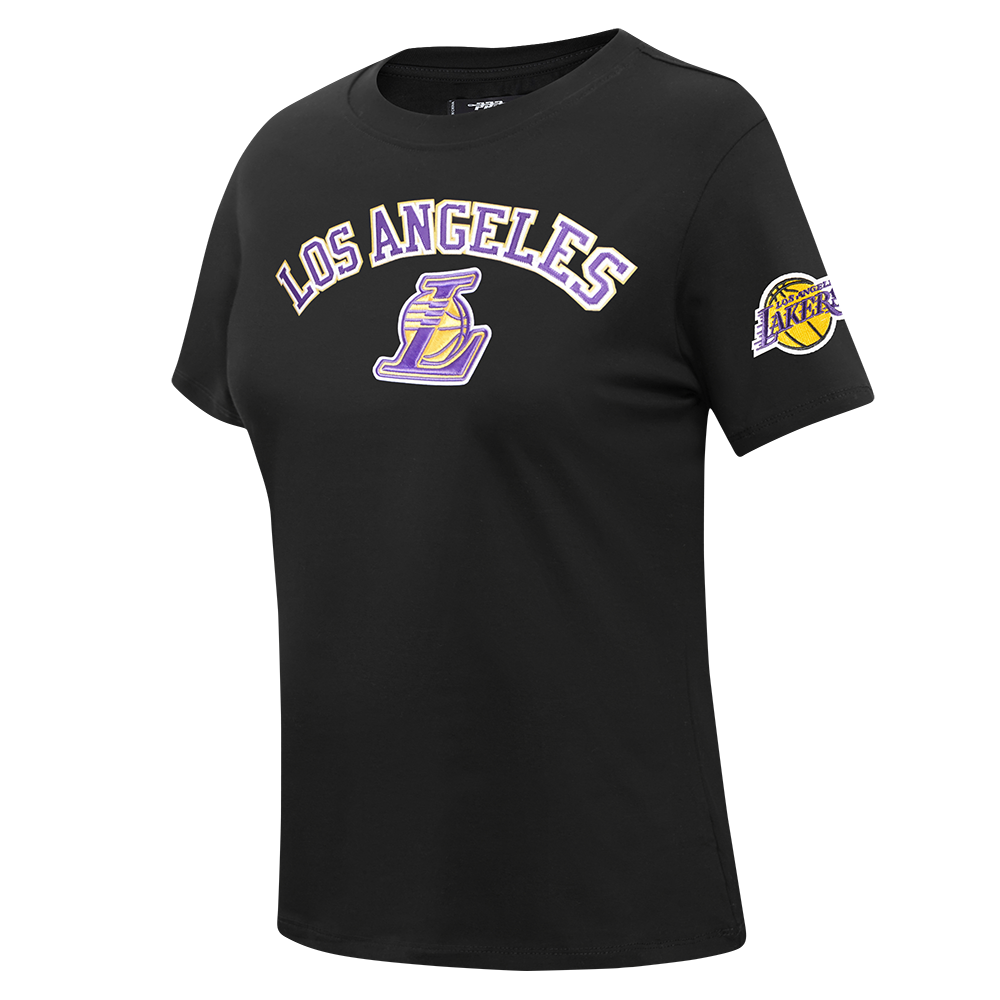 NBA LOS ANGELES LAKERS CLASSIC WOMEN'S WIND CTN BF TEE (BLACK)