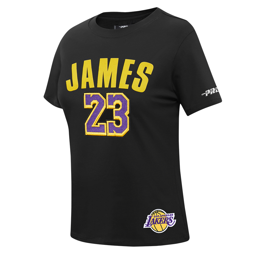 NBA LOS ANGELES LAKERS LEBRON JAMES #23 CLASSIC PNN WOMEN'S SJ SLIM FI (BLACK)
