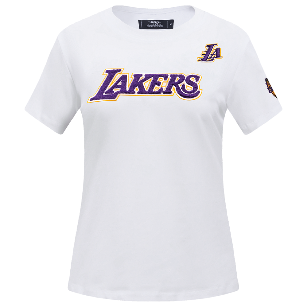 NBA LOS ANGELES LAKERS CLASSIC WOMEN'S SLIM FIT TEE (WHITE)