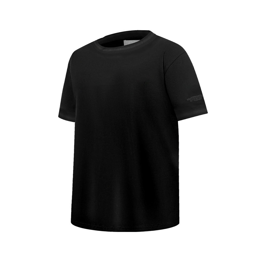 NBA LOS ANGELES LAKERS TRIPLE BLACK BIG BOYS SS STRIPED RIB TEE (JET BLACK)