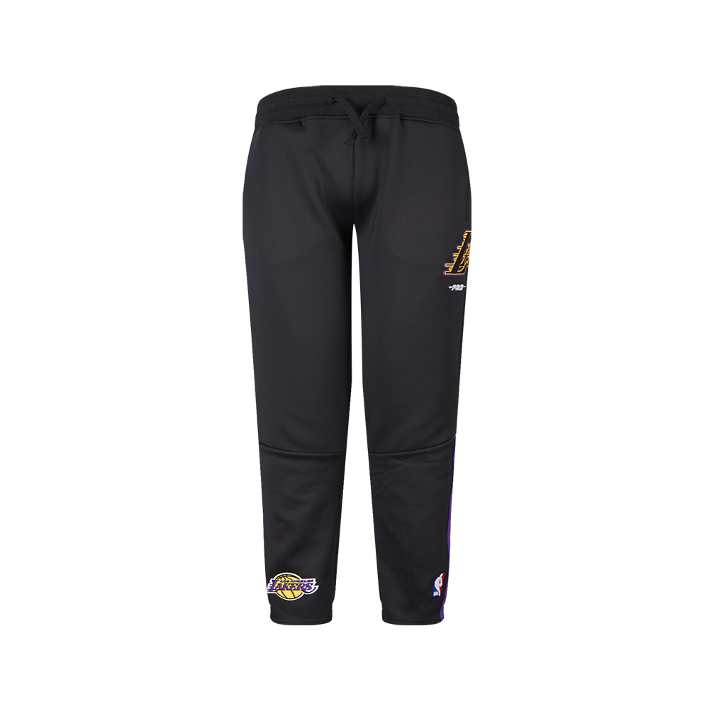 NBA LOS ANGELES LAKERS CLASSIC BIG BOY'S TRACK PANT (BLACK/PURPLE)