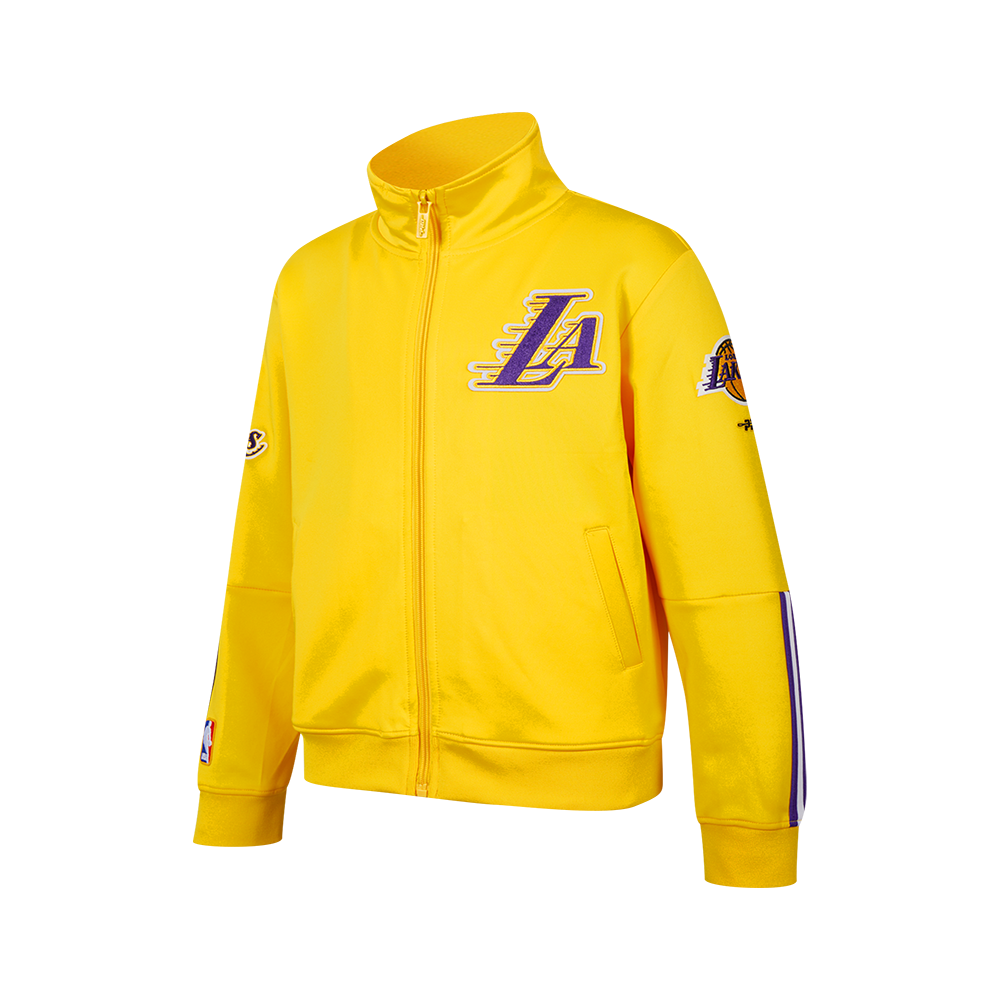 NBA LOS ANGELES LAKERS CLASSIC BIG BOY'S TRACK JACKET (YELLOW/PURPLE)