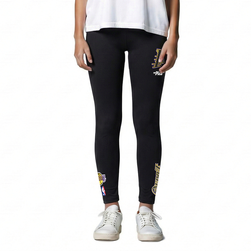 NBA LOS ANGELES LAKERS CLASSIC BIG GIRLS LEGGING (BLACK)