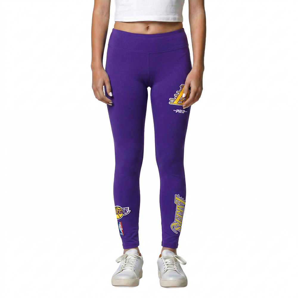 NBA LOS ANGELES LAKERS CLASSIC BIG GIRLS LEGGING (PURPLE)