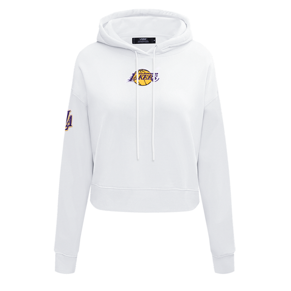 Lakers crop hot sale top hoodie