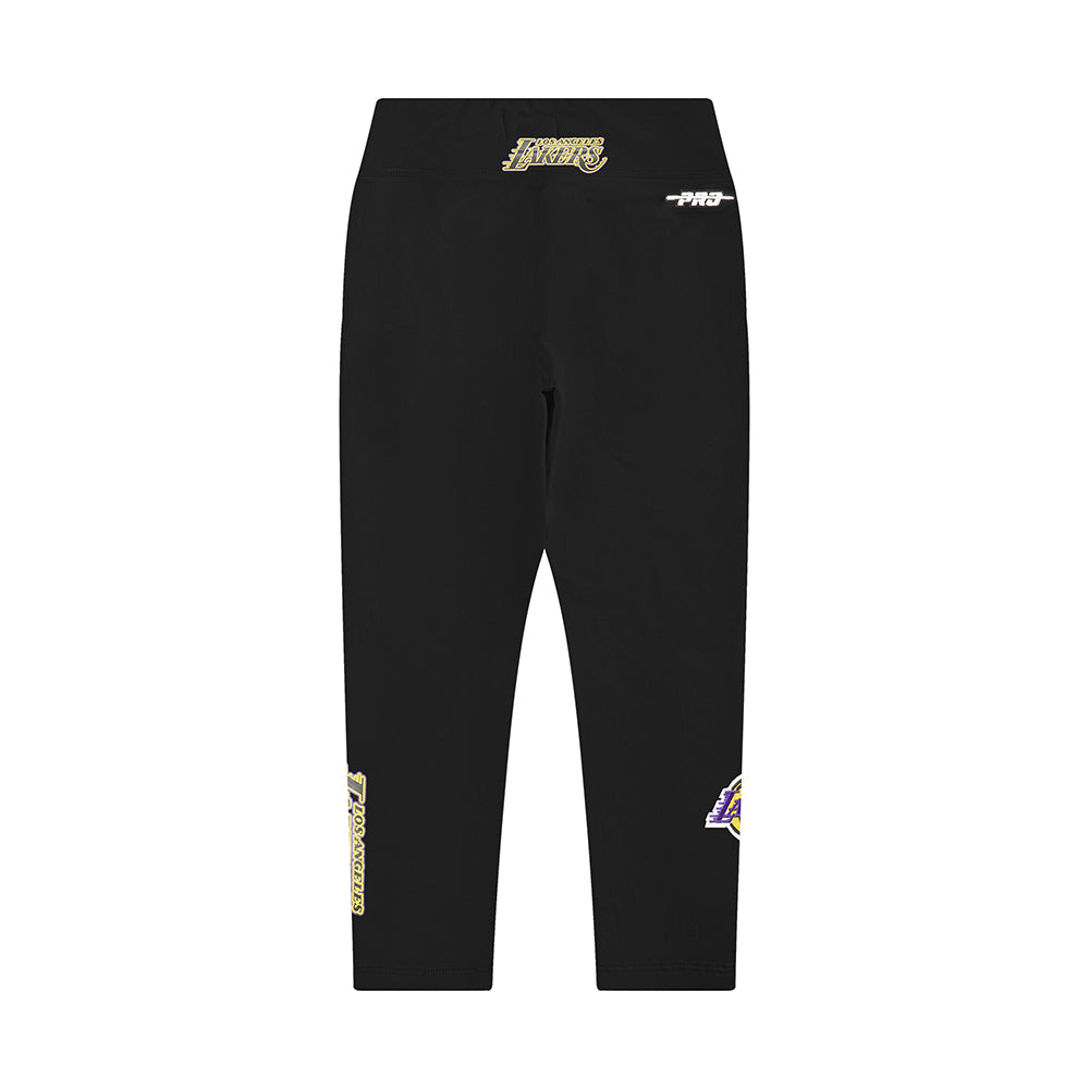 NBA LOS ANGELES LAKERS CLASSIC LITTLE GIRLS LEGGING (BLACK)