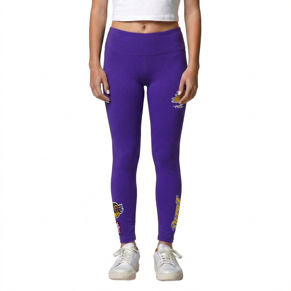 NBA LOS ANGELES LAKERS CLASSIC LITTLE GIRLS LEGGING (PURPLE)