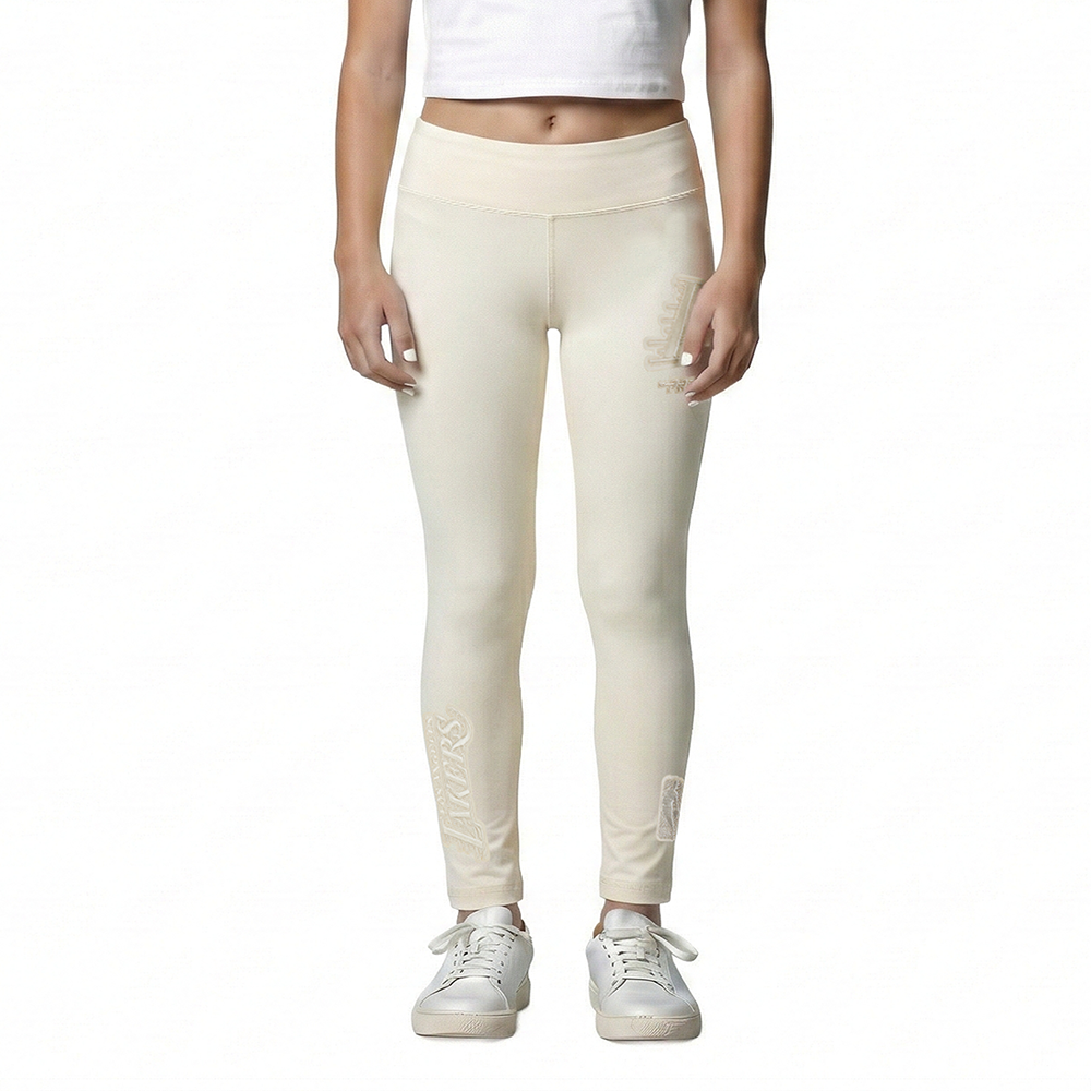 NBA LOS ANGELES LAKERS NEUTRAL LITTLE GIRLS LEGGING (EGGSHELL)