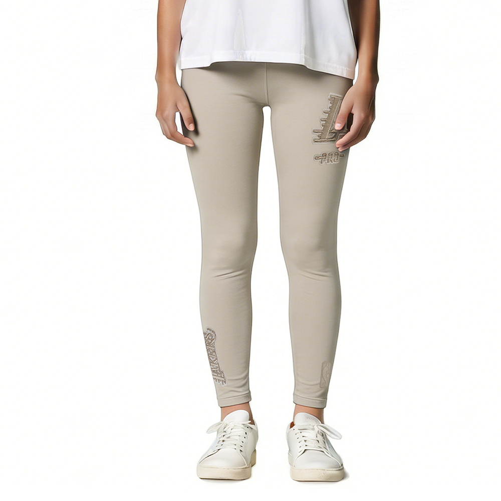 NBA LOS ANGELES LAKERS NEUTRAL LITTLE GIRLS LEGGING (TAUPE)