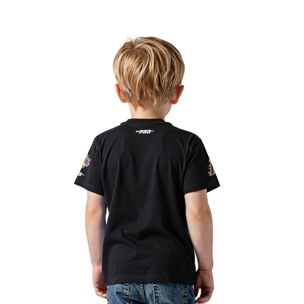 NBA LOS ANGELES LAKERS CLASSIC TODDLER BOYS SHORT SLEEVE TEE (BLACK)