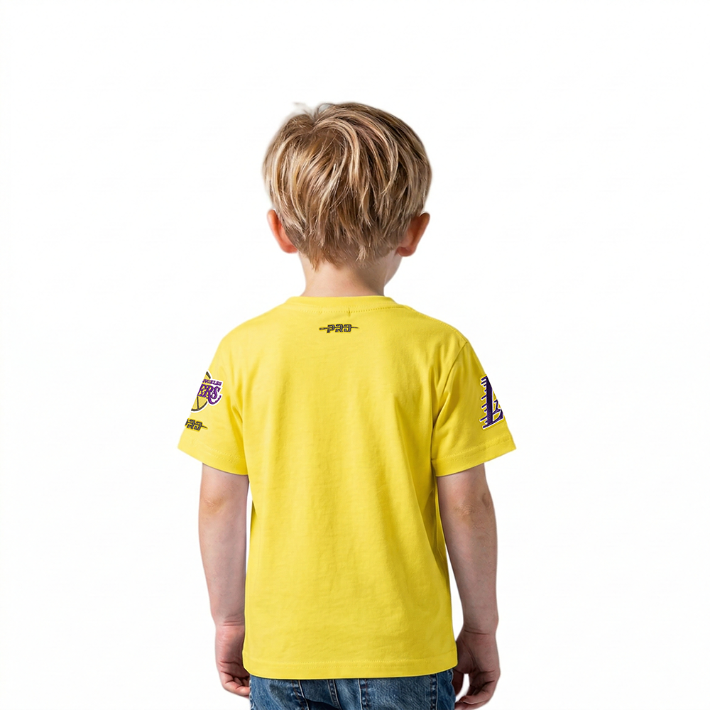 NBA LOS ANGELES LAKERS CLASSIC TODDLER BOYS SHORT SLEEVE TEE (YELLOW)