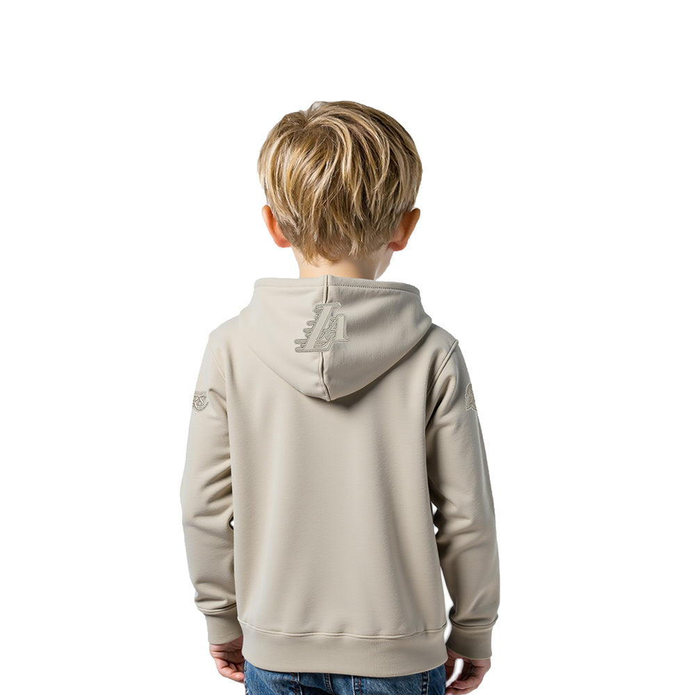 NBA LOS ANGELES LAKERS NEUTRAL TODDLER BOYS FLEECE PULLOVER HOODIE (TAUPE)