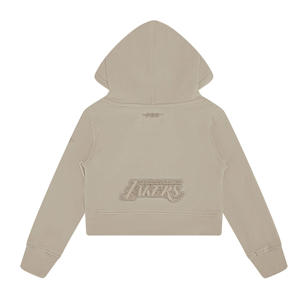 NBA LOS ANGELES LAKERS NEUTRAL TODDLER GIRLS FLEECE PULLOVER HOODIE (TAUPE)