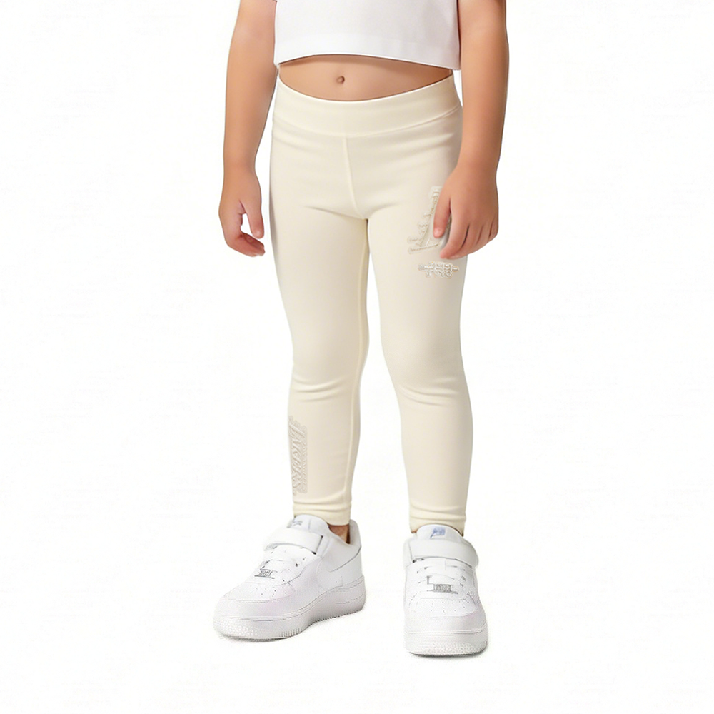 NBA LOS ANGELES LAKERS NEUTRAL TODDLER GIRLS LEGGING (EGGSHELL)
