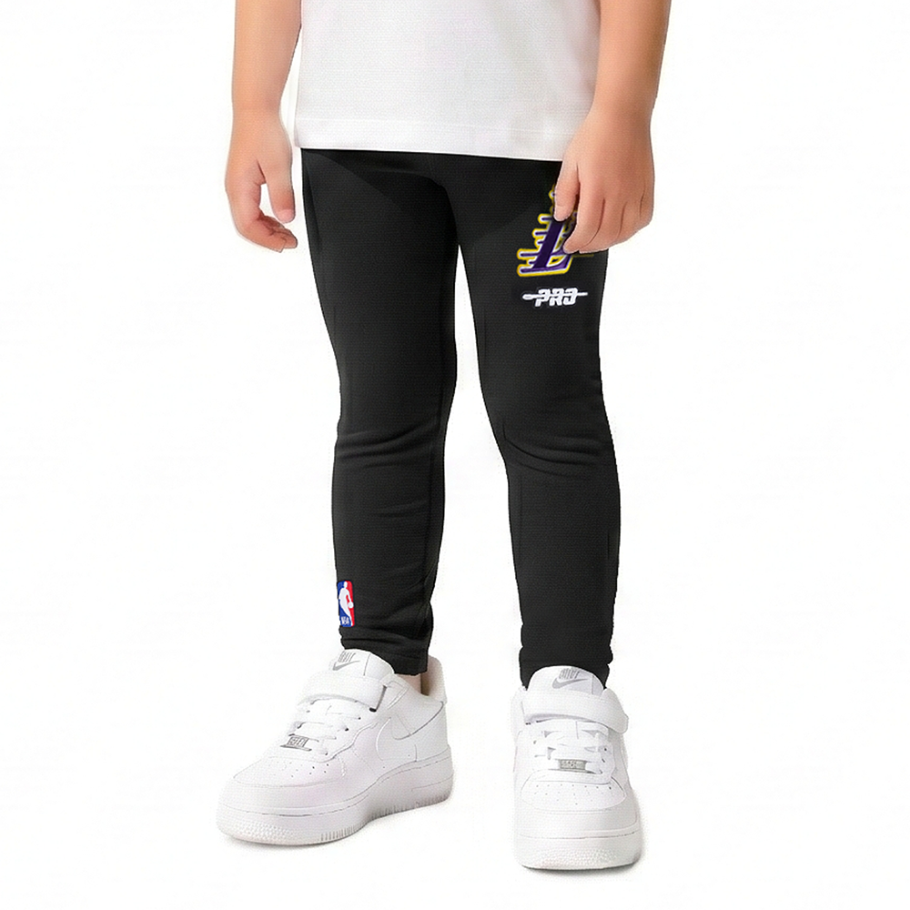 NBA LOS ANGELES LAKERS RETRO CLASSIC TODDLER GIRLS LEGGING (BLACK)