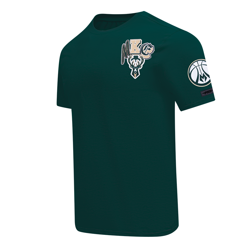 NBA MILWAUKEE BUCKS CITY RANSOM MEN'S SINGLE JERSEY TEE (FOREST GREEN)