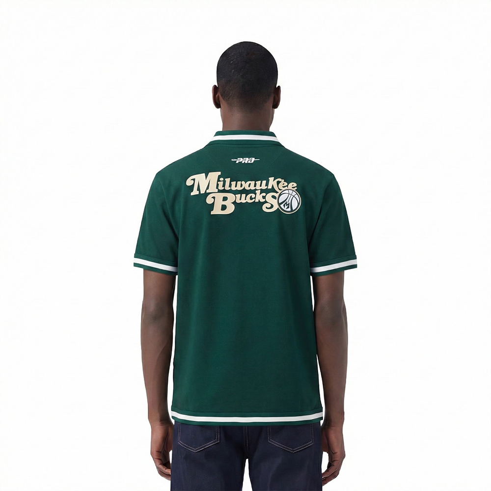 MILWAUKEE BUCKS SOUVENIR MEN'S PRO SS DOUBLE KNIT JACKET (FOREST GREEN)