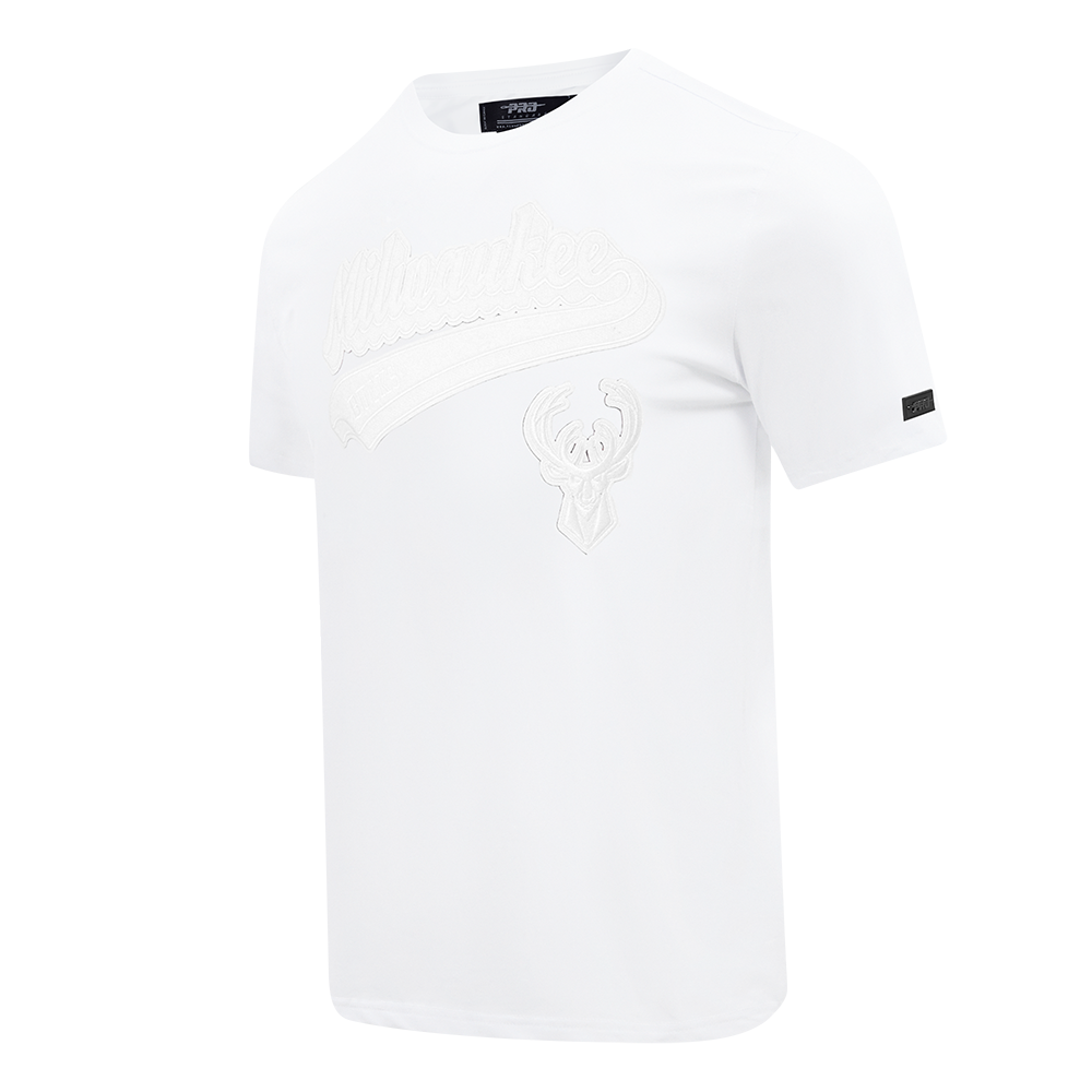 NBA MILWAUKEE BUCKS WHITE OUT MEN'S SJ TEE (WHITE)