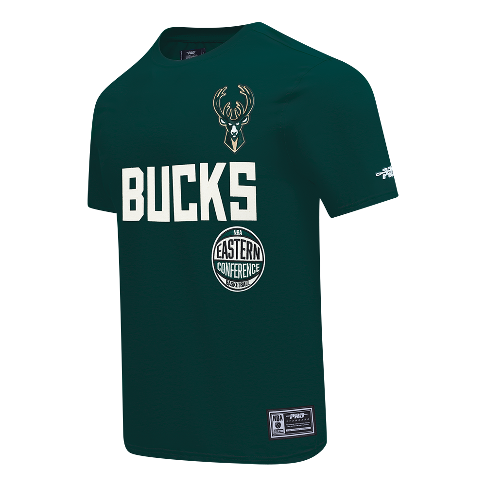 NBA MILWAUKEE BUCKS MODERN ORIGINALS MEN'S SJ TEE (FOREST GREEN)