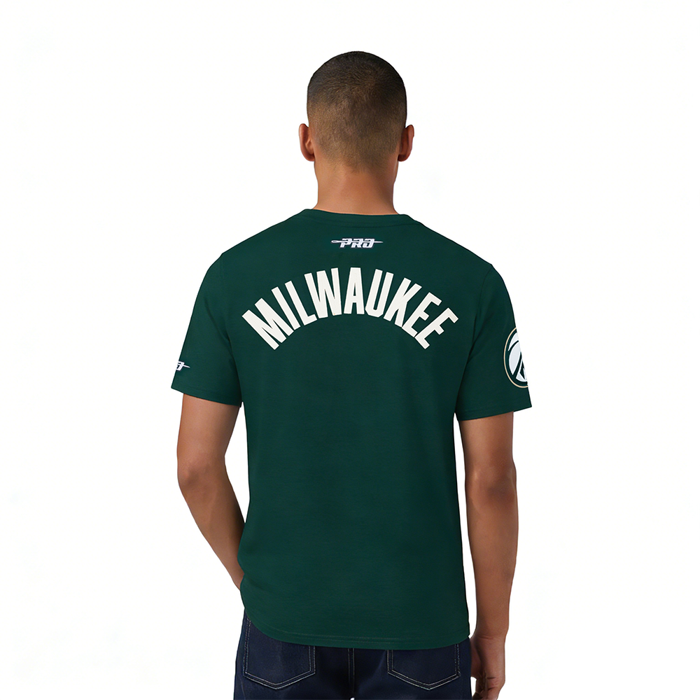 NBA MILWAUKEE BUCKS MODERN ORIGINALS MEN'S SJ TEE (FOREST GREEN)