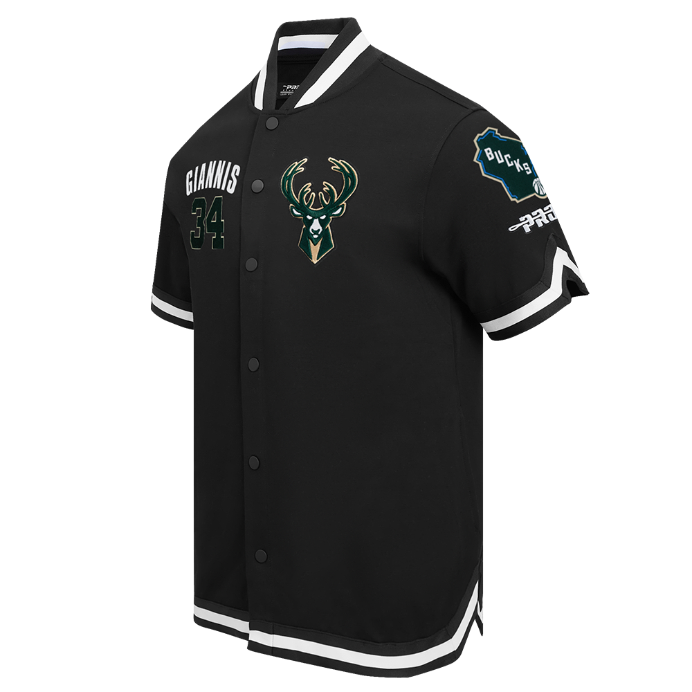 NBA MILWAUKEE BUCKS GIANNIS ANTETOKOUNMPO #34 CLASSIC PNN MEN'S DK WOMEN'S (BLACK)