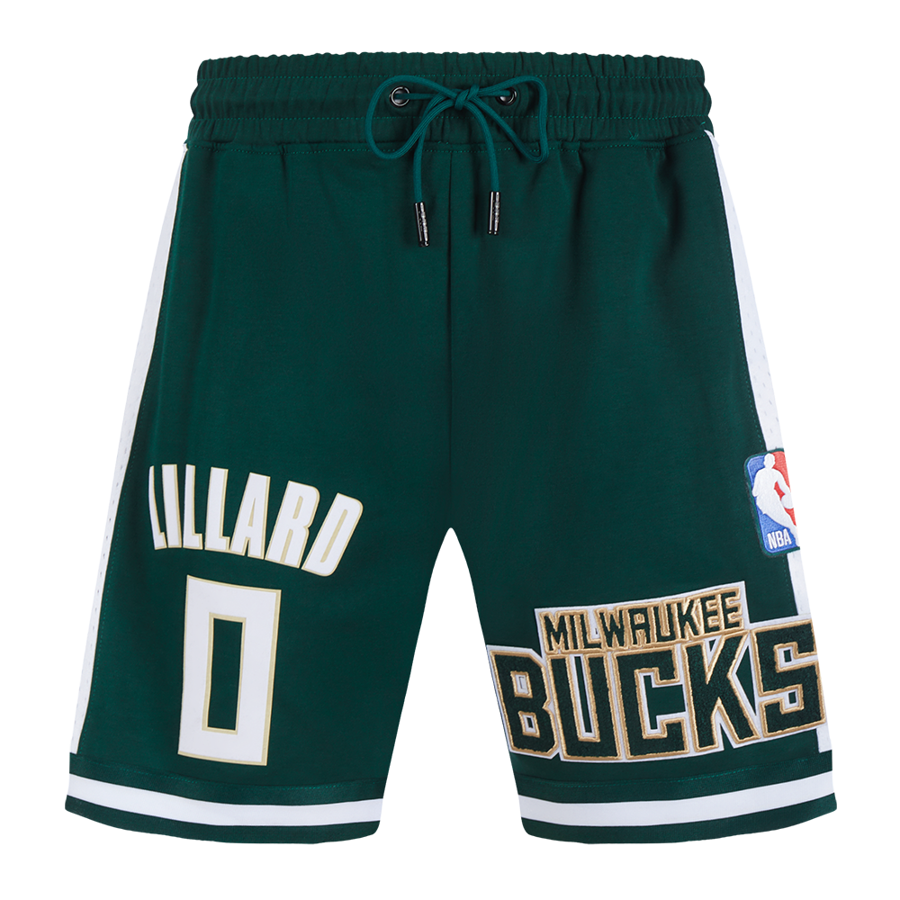 NBA MILWAUKEE BUCKS DAMIAN LILLARD #0 CLASSIC MEN'S DK 2.0 SHORT (FOREST GREEN)