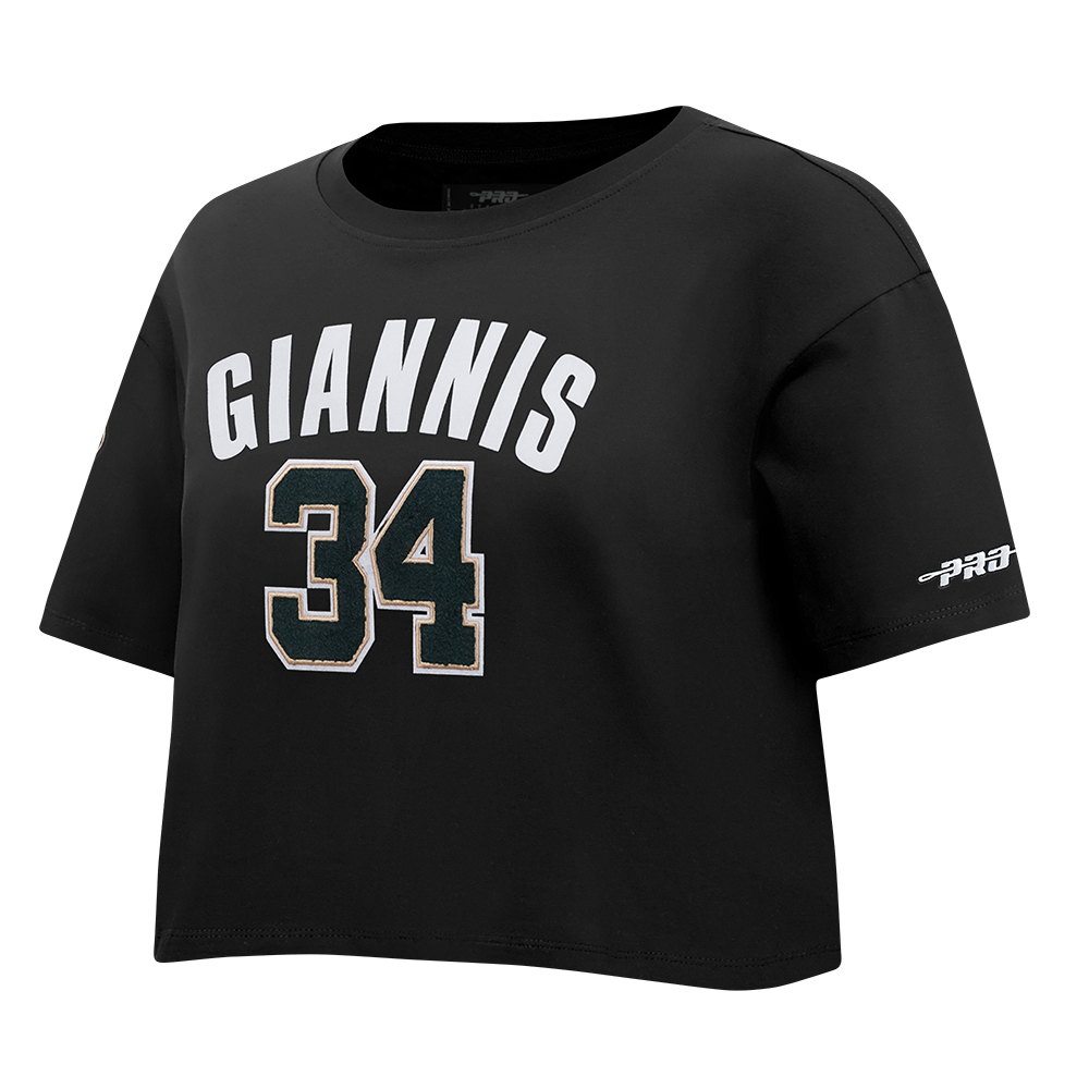 NBA MILWAUKEE BUCKS GIANNIS ANTETOKOUNMPO #34 CLASSIC PNN WOMEN'S SJ B (BLACK)