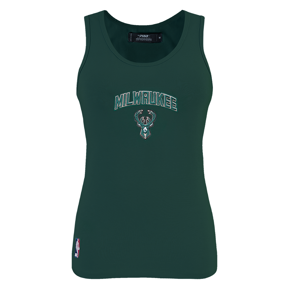 Nba milwaukee bucks classic women s racerback forest green pro standard