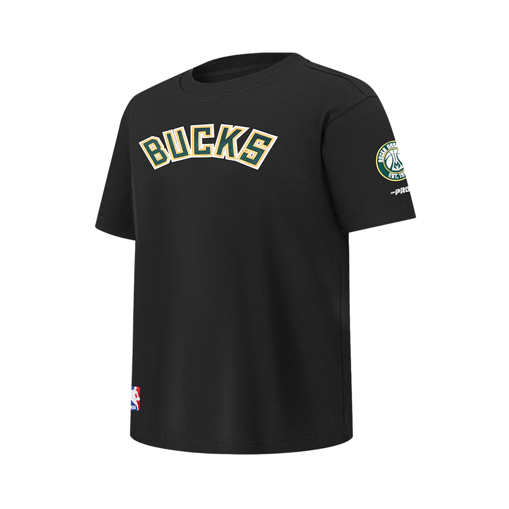 NBA MILWAUKEE BUCKS CLASSIC BIG BOYS SJ TEE (BLACK)