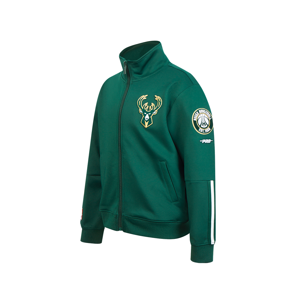 NBA MILWAUKEE BUCKS CLASSIC BIG BOYS TRACK JACKET (FOREST GREEN)