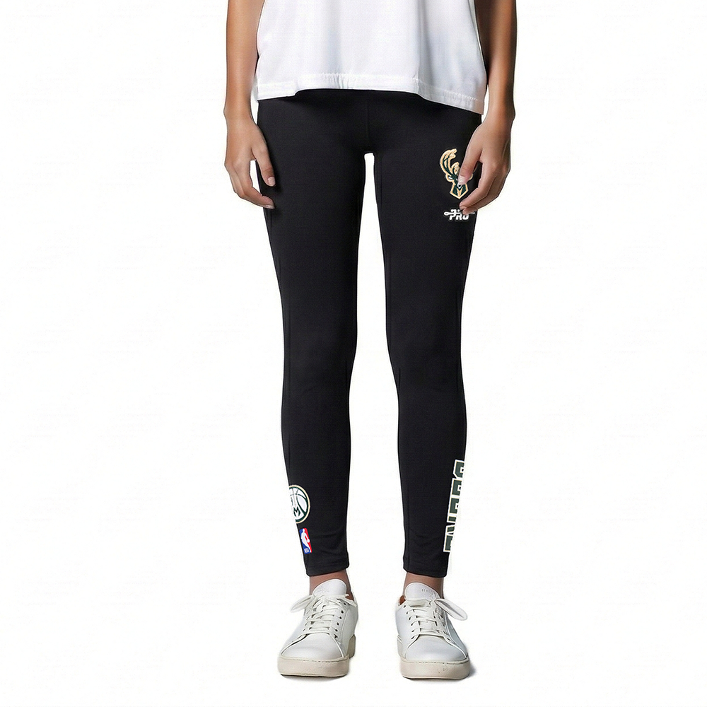 NBA MILWAUKEE BUCKS CLASSIC BIG GIRLS LEGGING (BLACK)