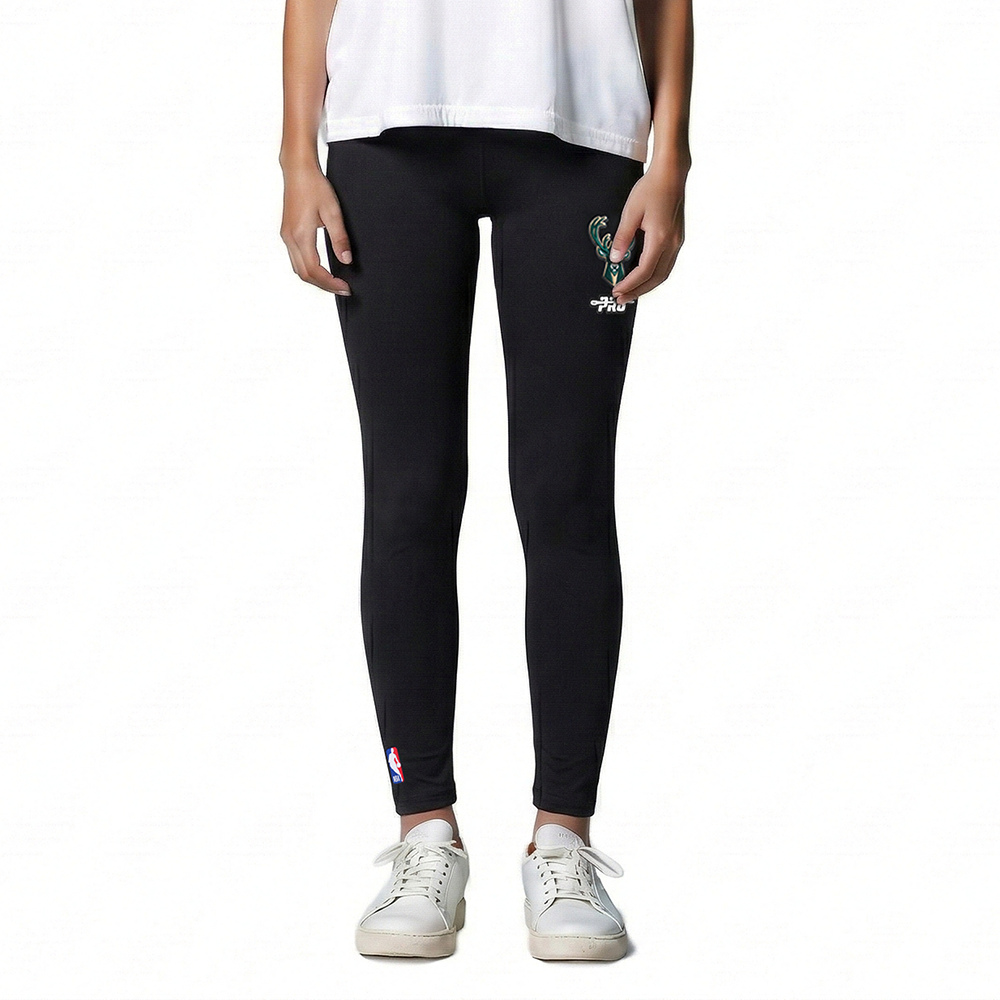 NBA MILWAUKEE BUCKS RETRO CLASSIC BIG GIRLS LEGGING (BLACK)