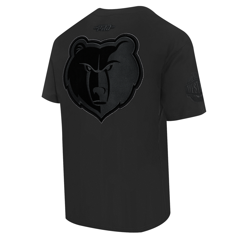 NBA MEMPHIS GRIZZLIES BLACKOUT MEN'S CJ DROP SHOULDER TEE (BLACK)