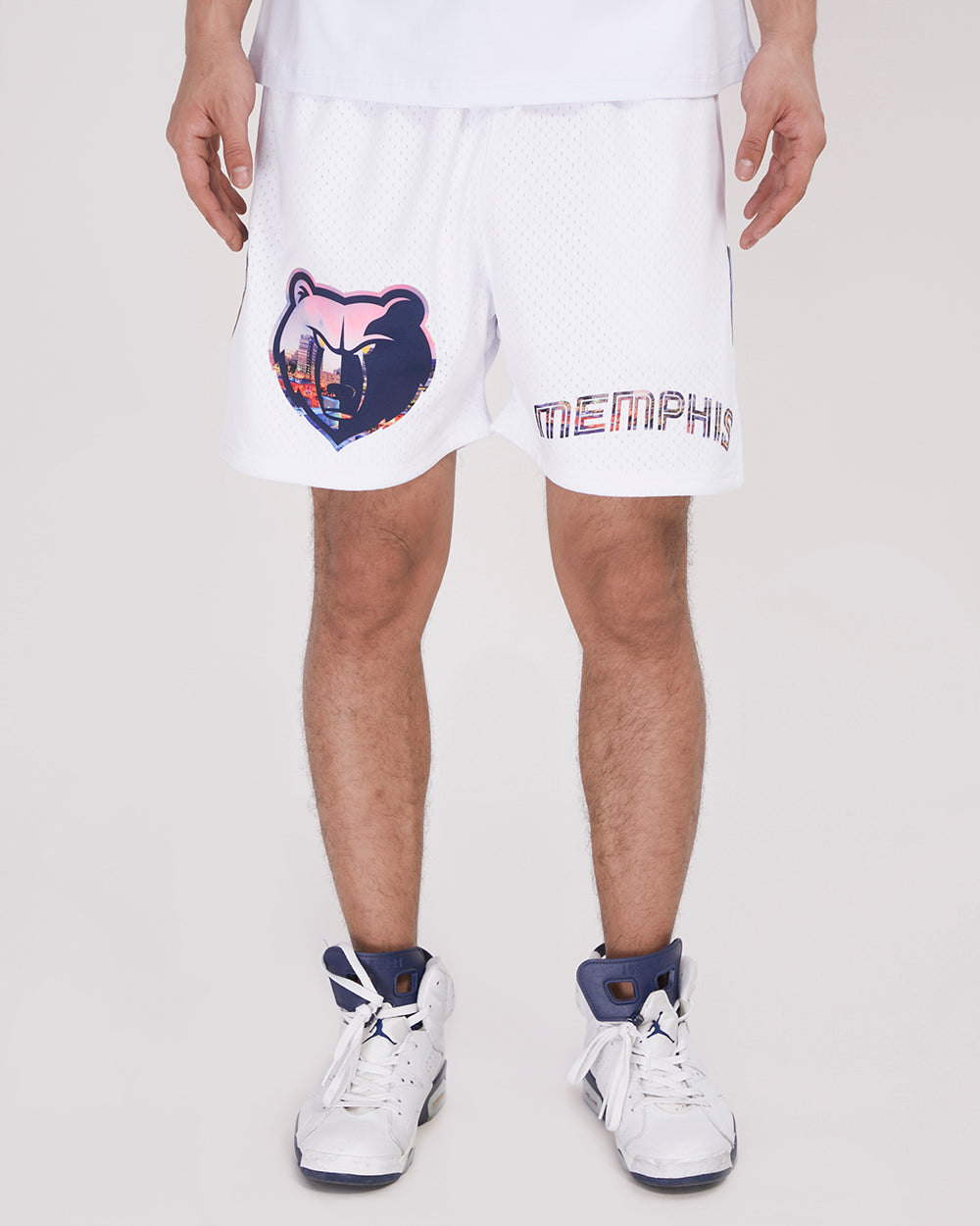 memphis grizzlies shorts white