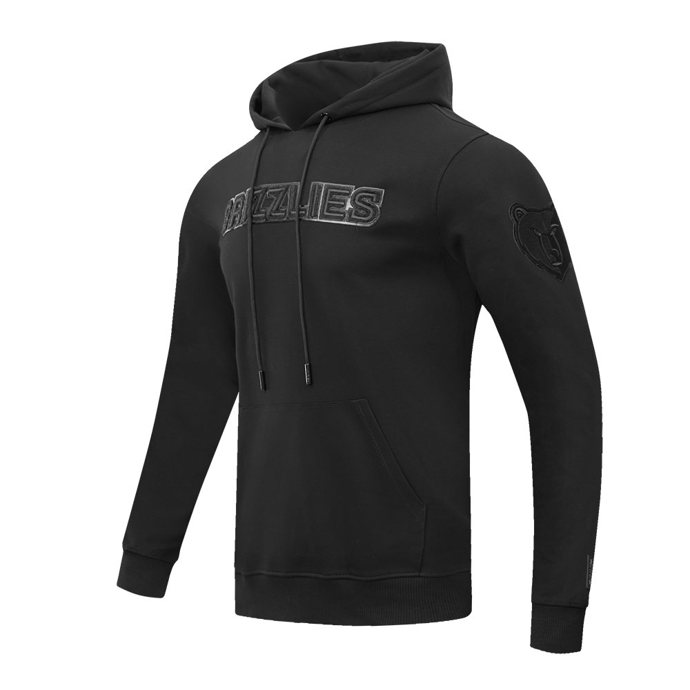 NBA MEMPHIS GRIZZLIES TRIPLE BLACK MEN'S PULLOVER HOODIE (TRIPLE BLACK)