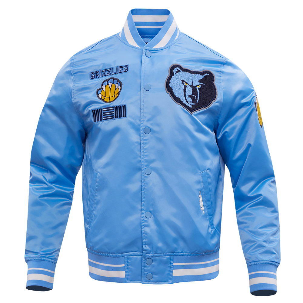 Pro Standard Mens NBA Memphis Grizzlies Mash Up Logo Varsity Jacket  BMG654325-UNI University Blue