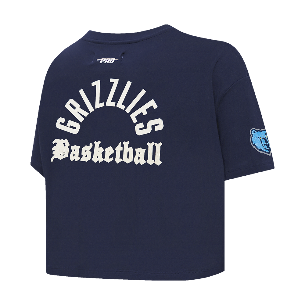 NBA MEMPHIS GRIZZLIES MODERN ORIGINALS WOMEN'S SJ BOXY TEE (MIDNIGHT NAVY)