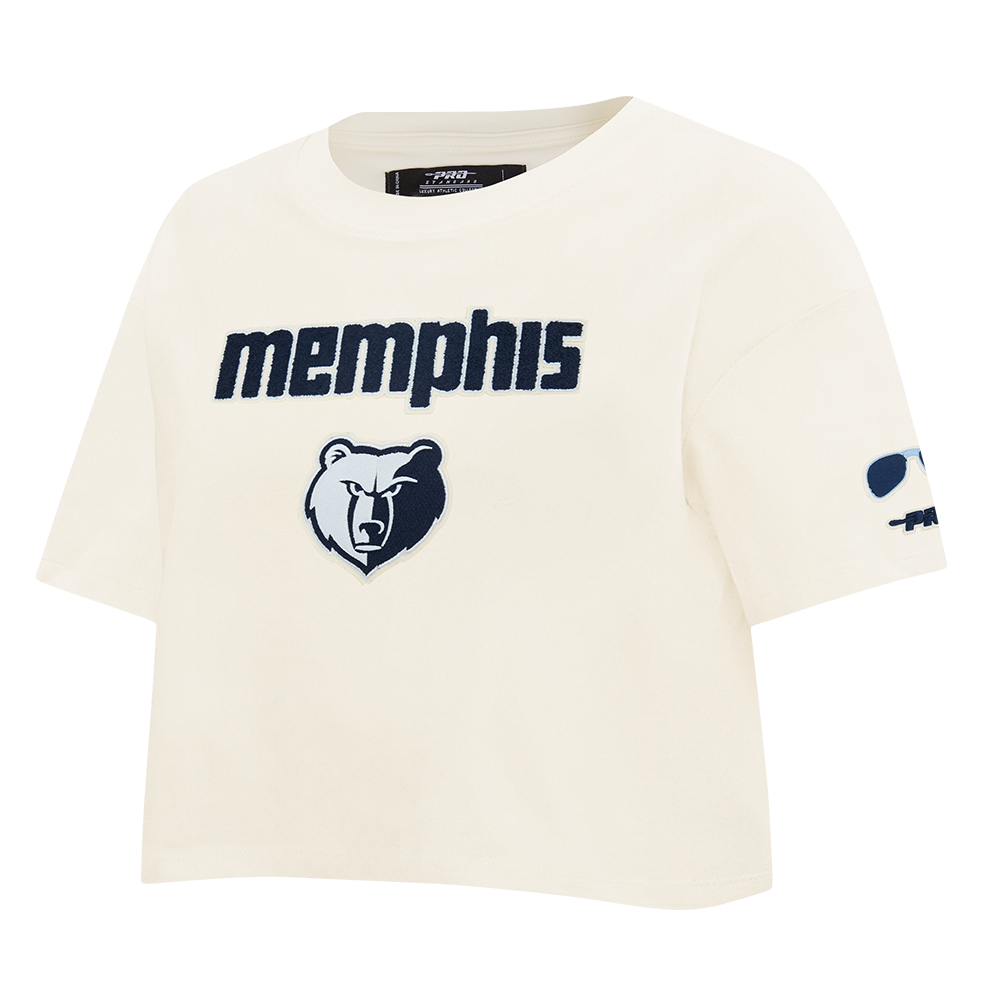 NBA MEMPHIS GRIZZLIES CITY EDITION 25-26 WOMEN'S SJ BOXY TEE (EGGSHELL)
