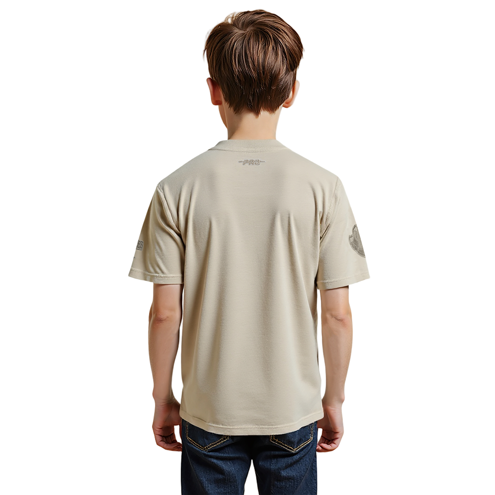 NBA MEMPHIS GRIZZLIES NEUTRAL BIG BOYS SINGLE JERSEY TEE (TAUPE)