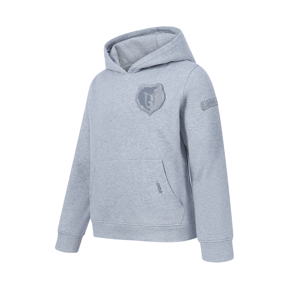 NBA MEMPHIS GRIZZLIES NEUTRAL BIG BOYS FLC PO HOODIE (DARK HEATHER GRAY)