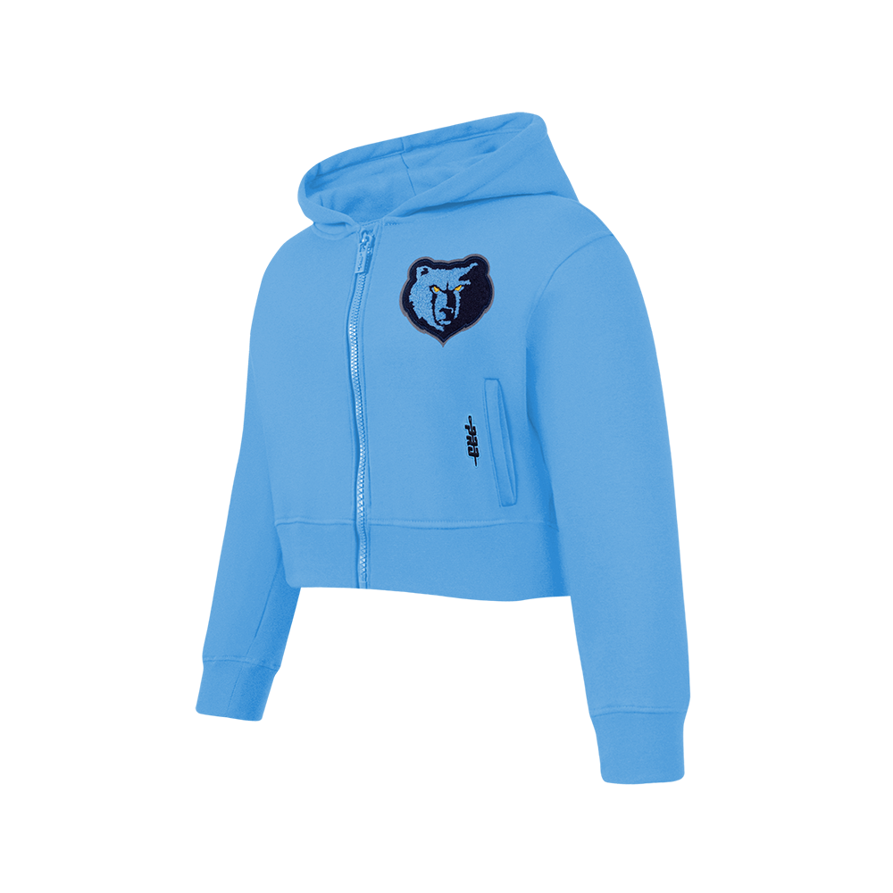 NBA MEMPHIS GRIZZLIES CLASSIC BIG GIRLS FLC FZ HOODIE (UNIVERSITY BLUE)