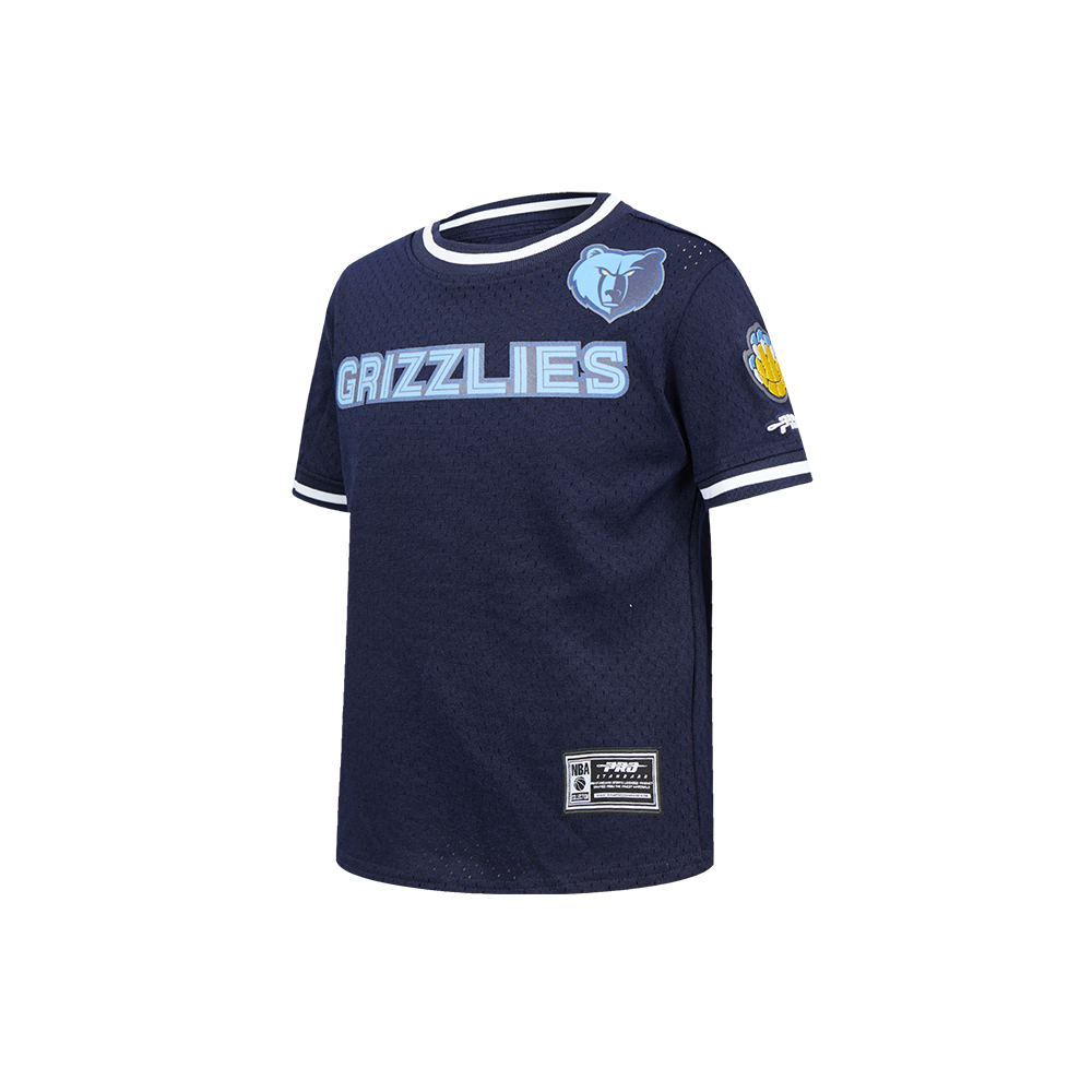 NBA MEMPHIS GRIZZLIES CLASSIC LITTLE BOYS SHORT SLEEVE MESH TEE (MIDNIGHT NAVY)