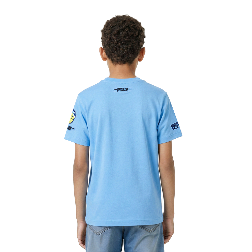 NBA MEMPHIS GRIZZLIES RETRO CLASSIC LITTLE BOYS SHORT SLEEVE TEE (UNIVERSITY BLUE)