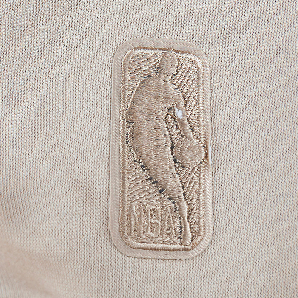 NBA MEMPHIS GRIZZLIES NEUTRAL LITTLE BOYS FLEECE CREWNECK (TAUPE)