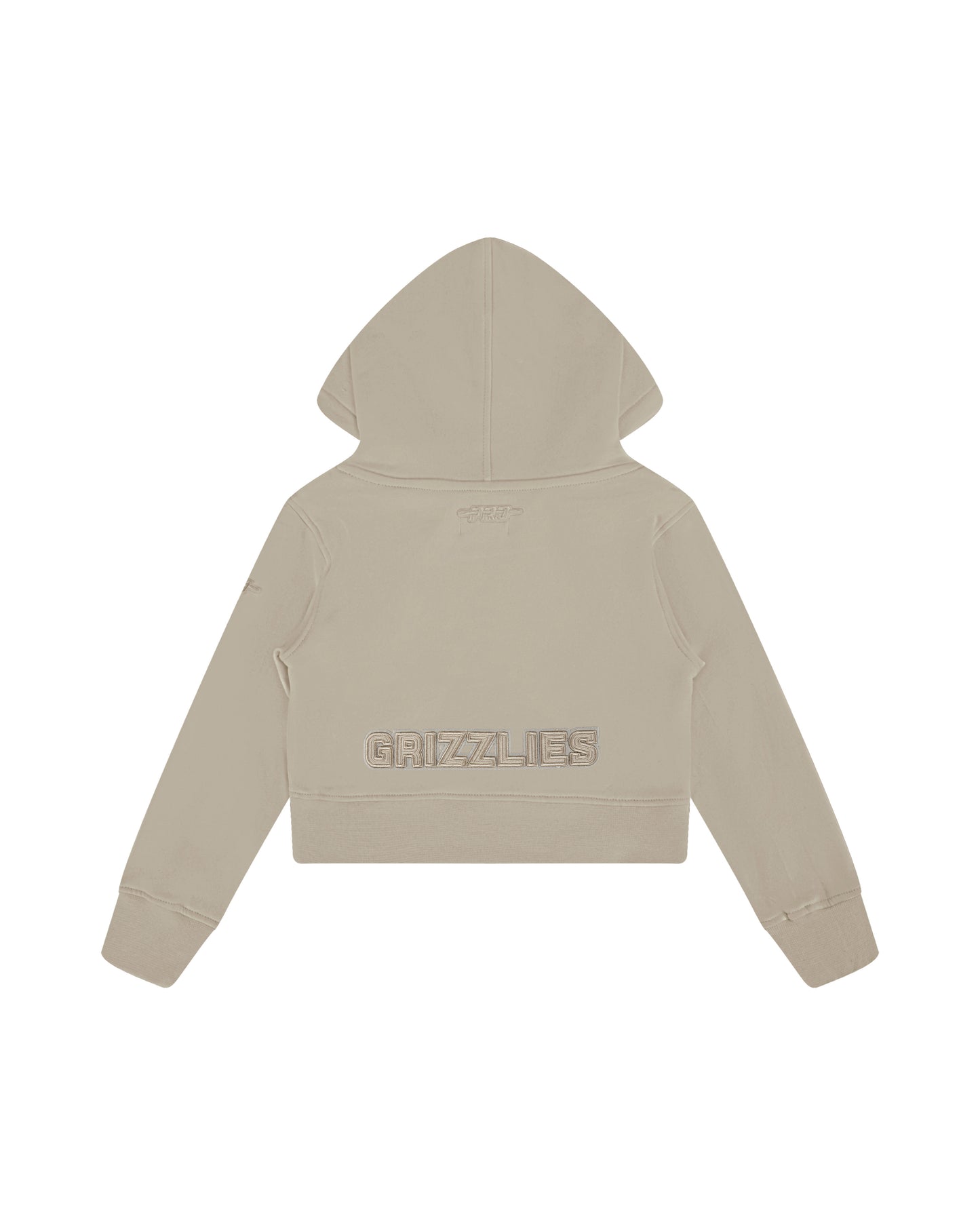 NBA MEMPHIS GRIZZLIES NEUTRAL LITTLE GIRLS FLC PO HOODIE (TAUPE)