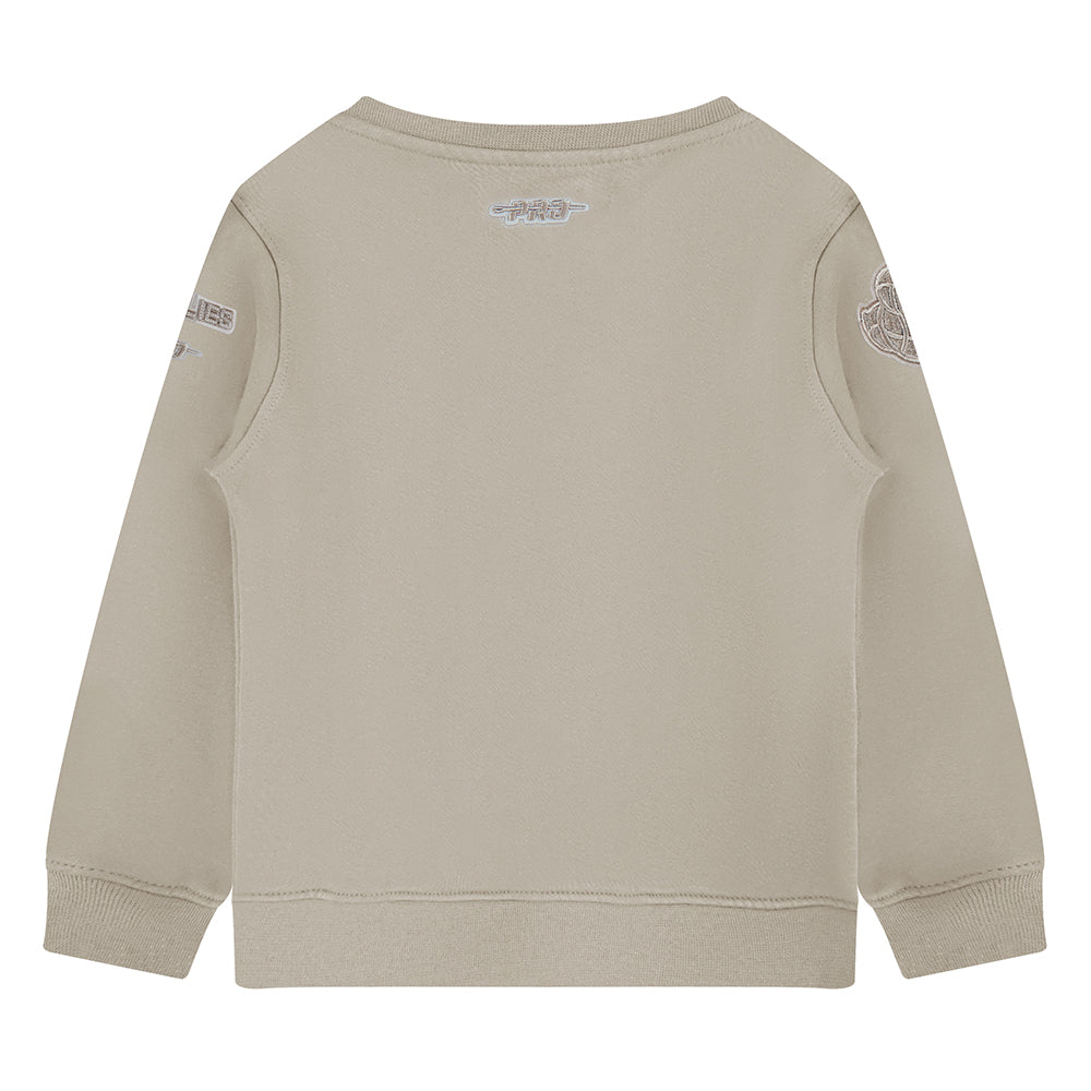 NBA MEMPHIS GRIZZLIES NEUTRAL TODDLER BOYS FLEECE CREWNECK (TAUPE)