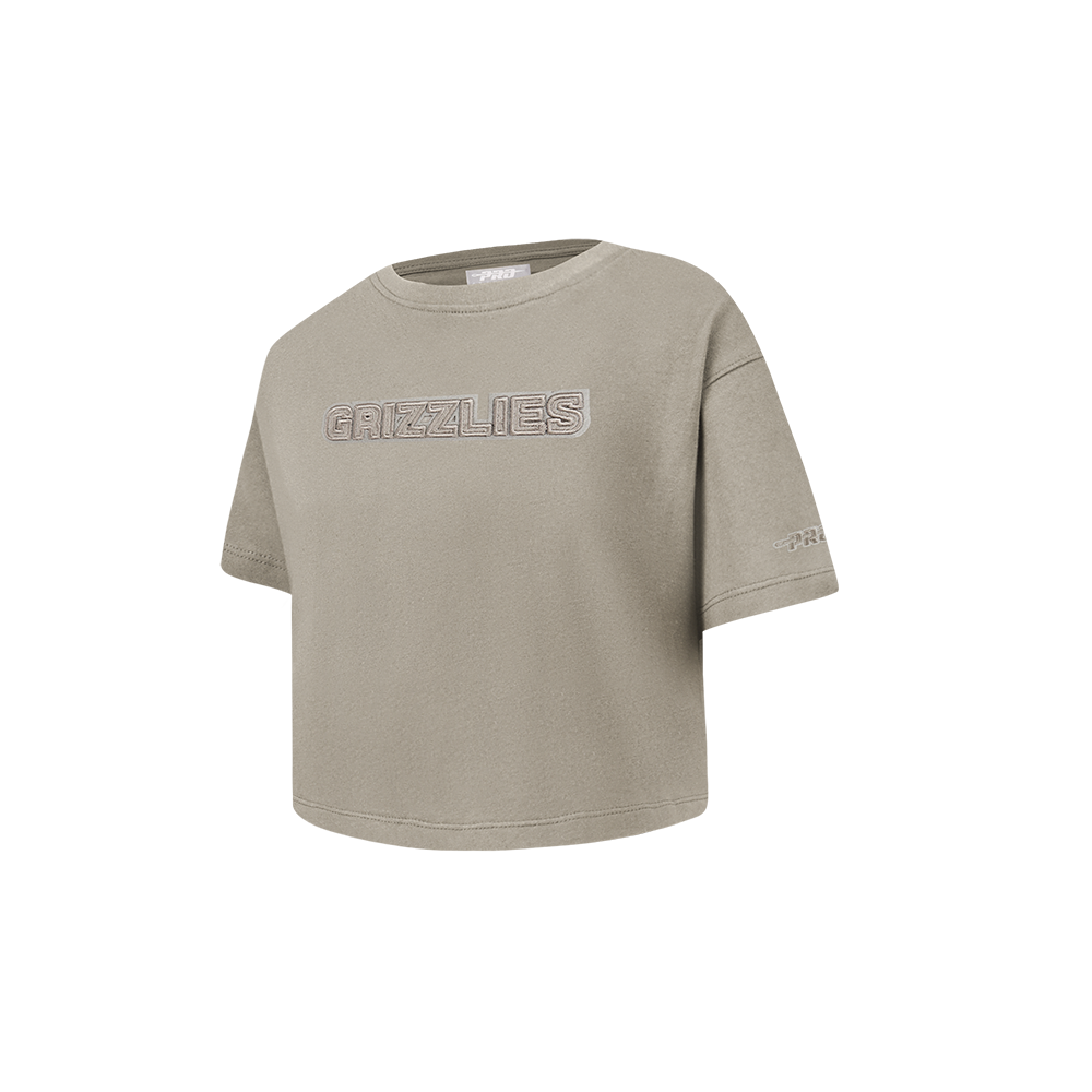 NBA MEMPHIS GRIZZLIES NEUTRAL TODDLER GIRLS SS BOXY TEE (TAUPE)