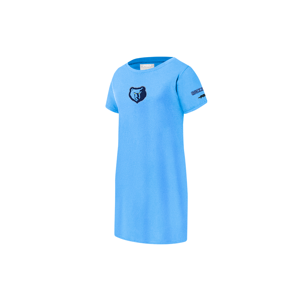 NBA MEMPHIS GRIZZLIES CLASSIC TODDLER GIRLS TEE DRESS (UNIVERSITY BLUE)